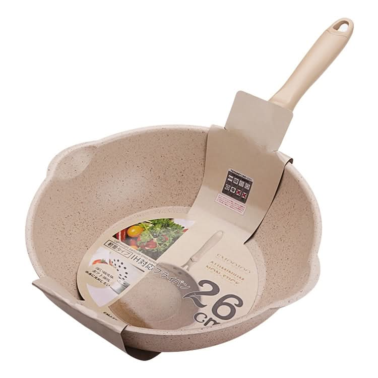 Thick Bottom Maifan Stone Household Small Frying Pan Non Stick Pan Deep Frying Pan Reluova