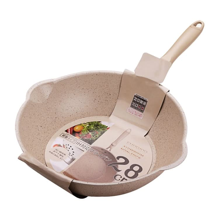 Thick Bottom Maifan Stone Household Small Frying Pan Non Stick Pan Deep Frying Pan Reluova