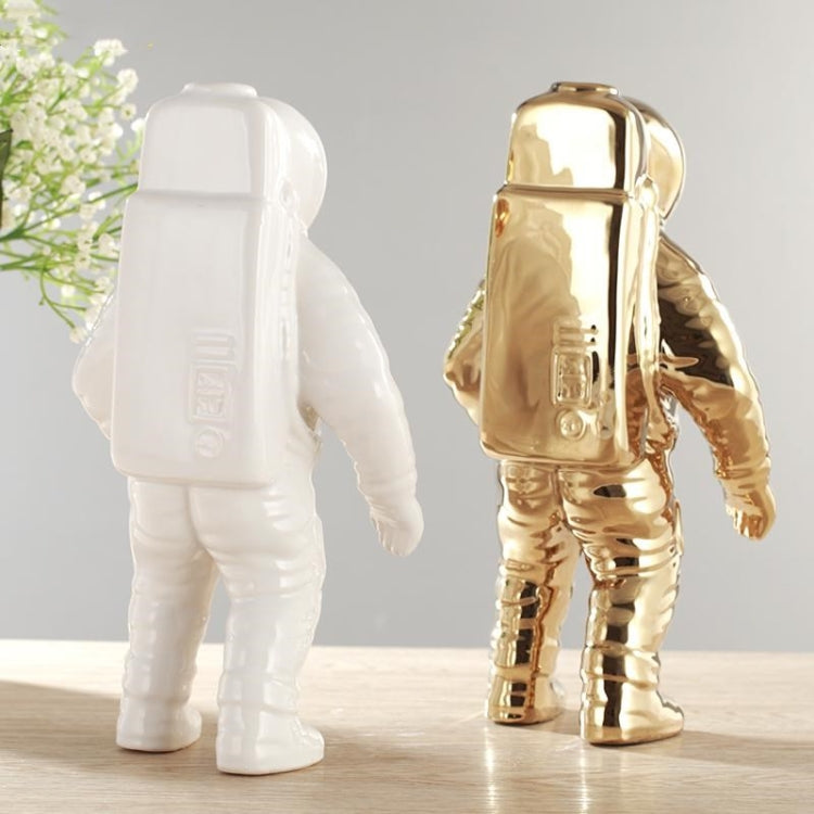 Astronaut Ceramic Model Dried Flowers Ceramic Vase for Tabletop Decor Tool