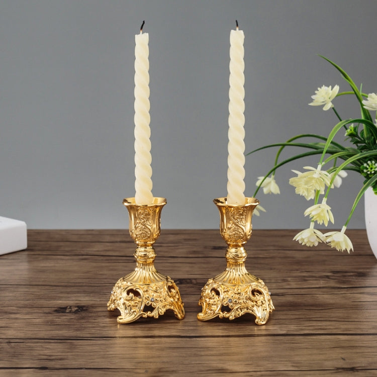 Two PCS/Set Sapphire Single Candle Light Dinner Candle Holder Decoration Wedding Candle Holder My Store