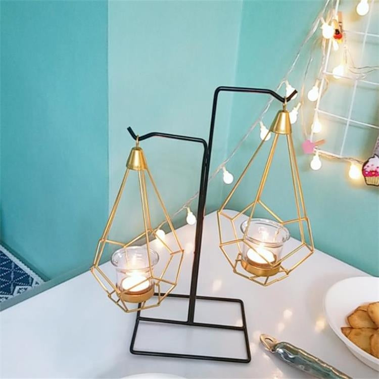 Minimalist Wrought Iron Scented Candle Holder Romantic Candlelight Dinner Home Wedding Props Ornaments My Store