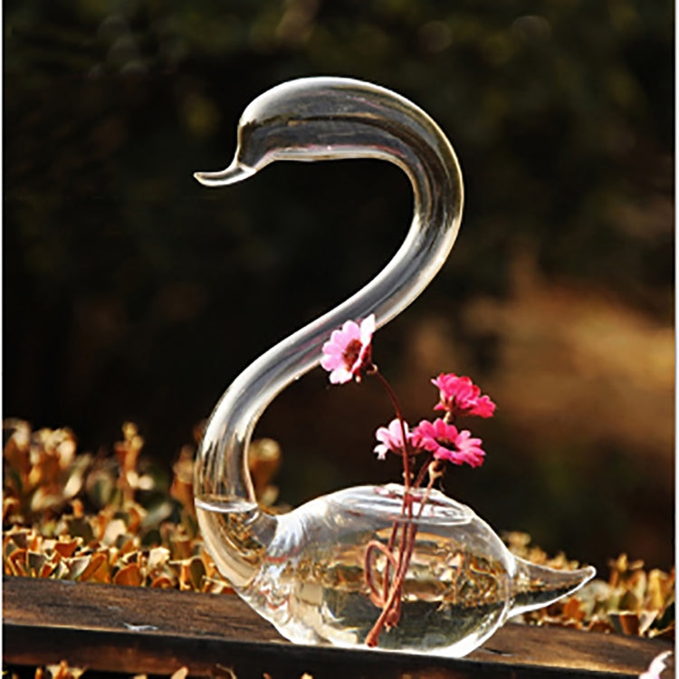 Swan Flower Vases Home Decoration Flower Pots Planters Wedding Decoration Vasos Party Gifts  Glass Crafts My Store