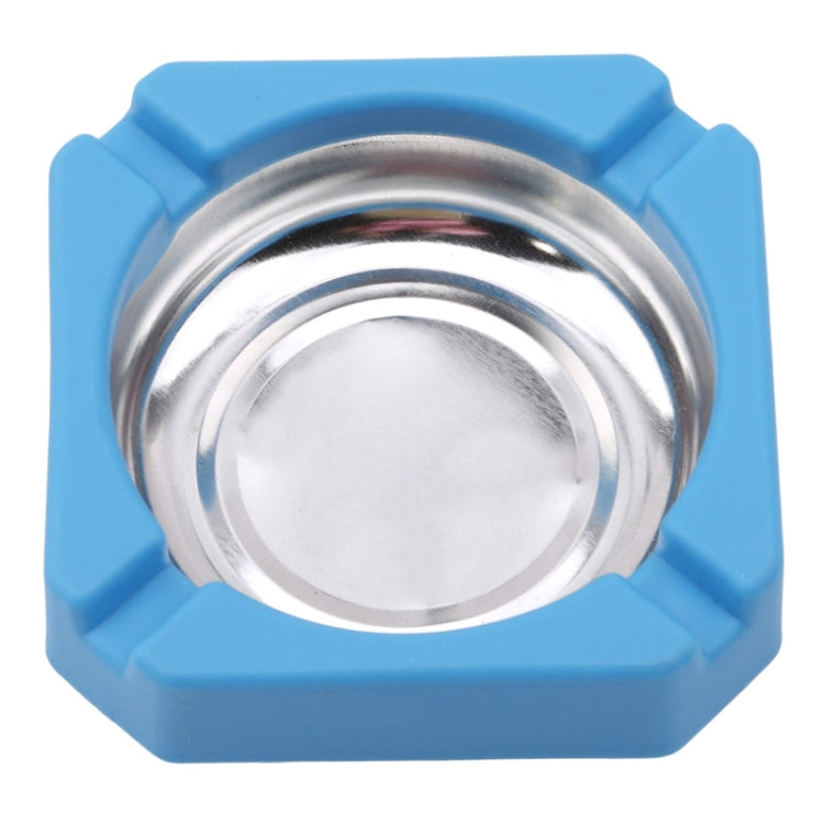 10 PCS Creative Plastic Metal Ashtray With Random Color Delivery