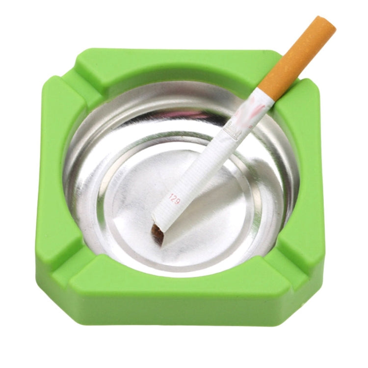 10 PCS Creative Plastic Metal Ashtray With Random Color Delivery