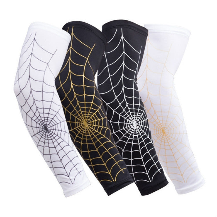 Professional Basketball Sports Spider Web Arm Guards Anti-skid Lengthened Elbow Guards