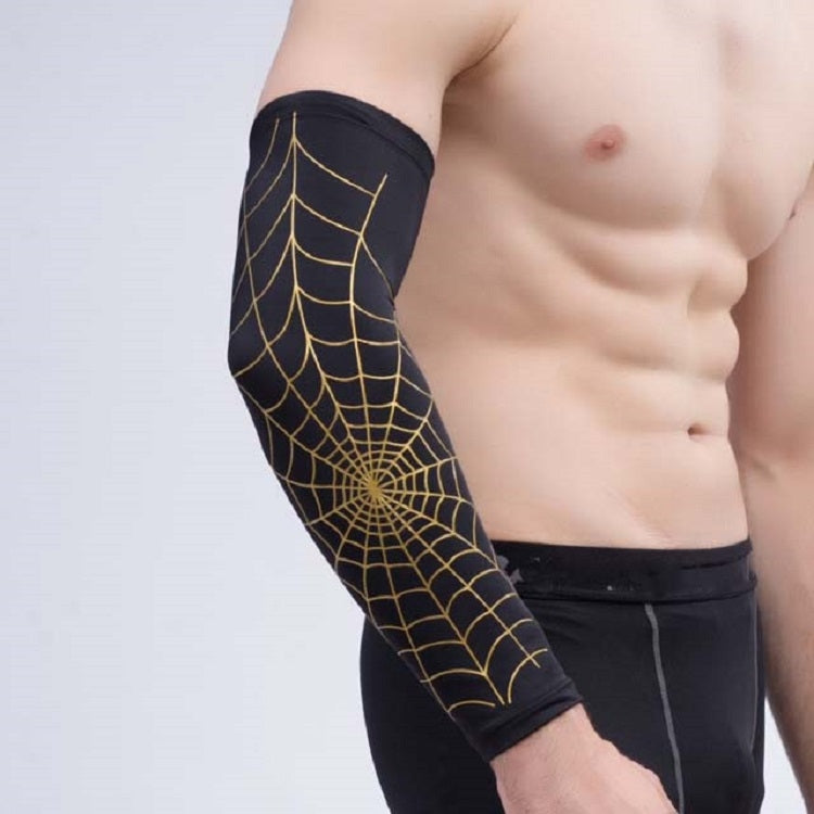 Professional Basketball Sports Spider Web Arm Guards Anti-skid Lengthened Elbow Guards Reluova