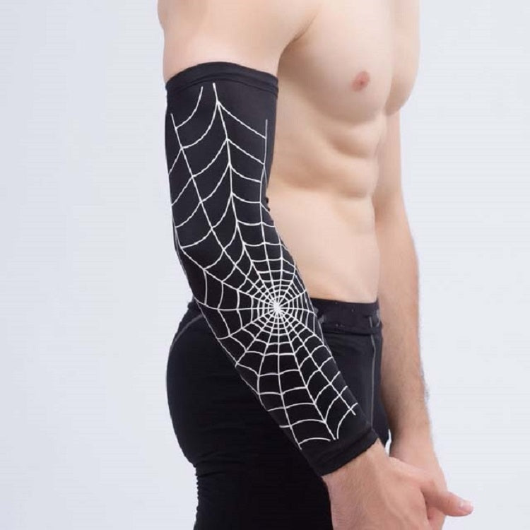 Professional Basketball Sports Spider Web Arm Guards Anti-skid Lengthened Elbow Guards Reluova