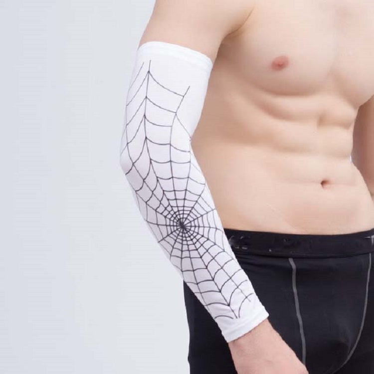 Professional Basketball Sports Spider Web Arm Guards Anti-skid Lengthened Elbow Guards