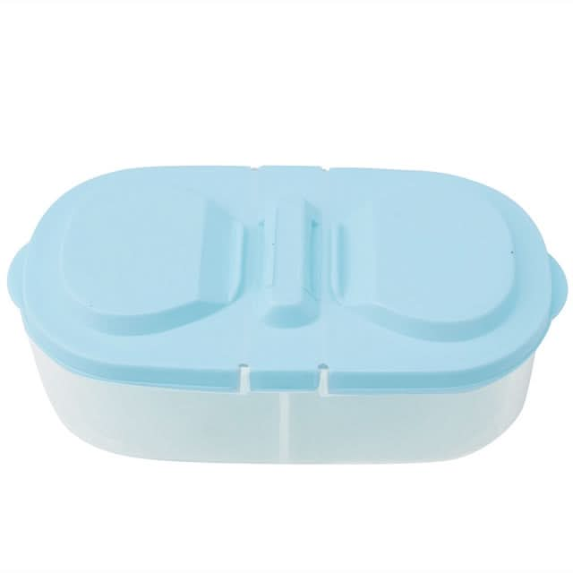 Fresh Fruit Snacks Storage Double Cell Clamshell Crisper Plastic Food Box - Reluova