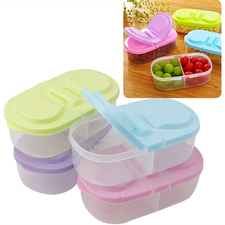 Fresh Fruit Snacks Storage Double Cell Clamshell Crisper Plastic Food Box - Reluova