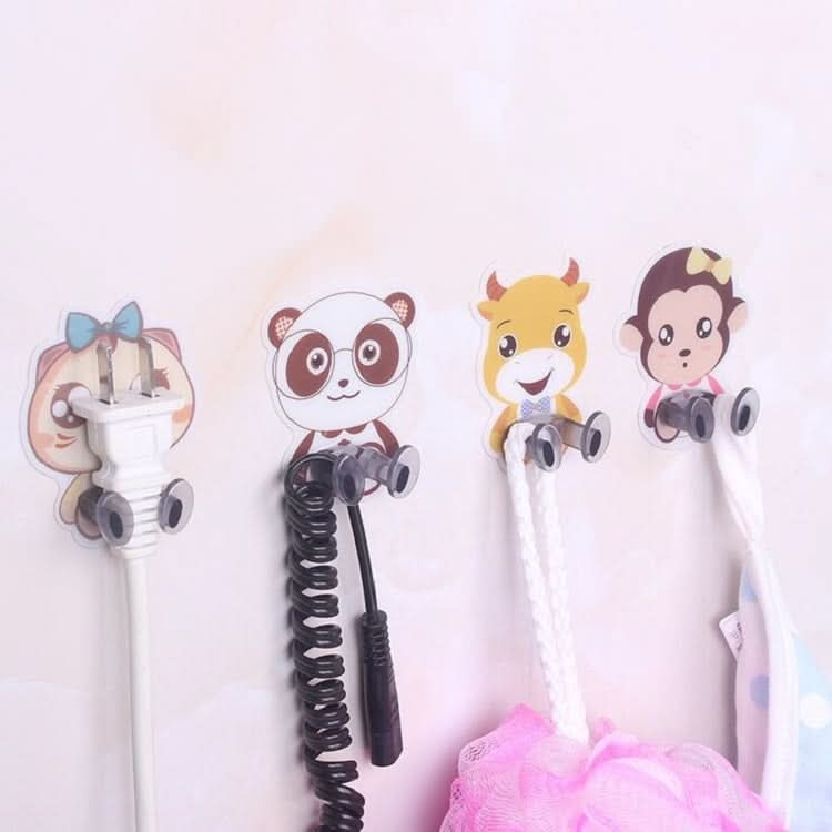 10pcs Multifunctional Household Wire Plug Cartoon Hook