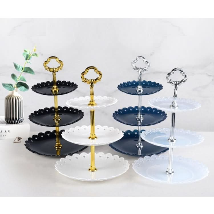 Party Birthday Three-layer Fruit Plate Cake Stand Dessert Storage Rack - Reluova