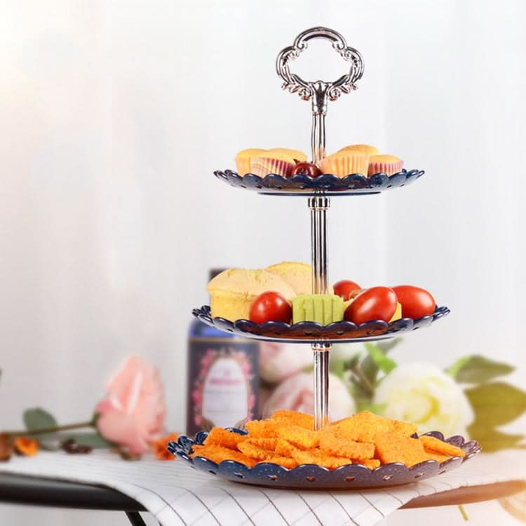 Party Birthday Three-layer Fruit Plate Cake Stand Dessert Storage Rack - Reluova