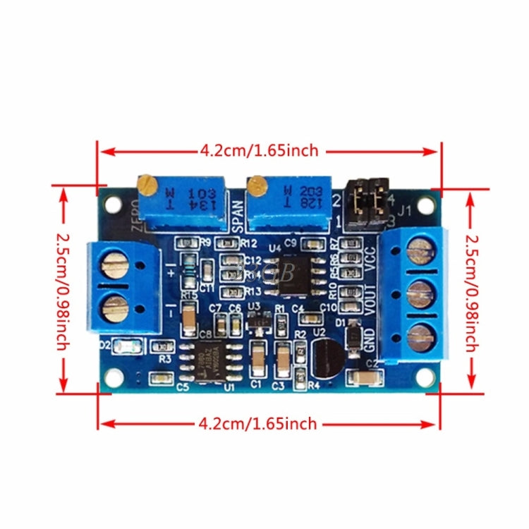 Current to Voltage Module 0 / 4-20mA to 0-3.3V5V10V Voltage Transmitter Signal Conversion Conditioning Adapter My Store