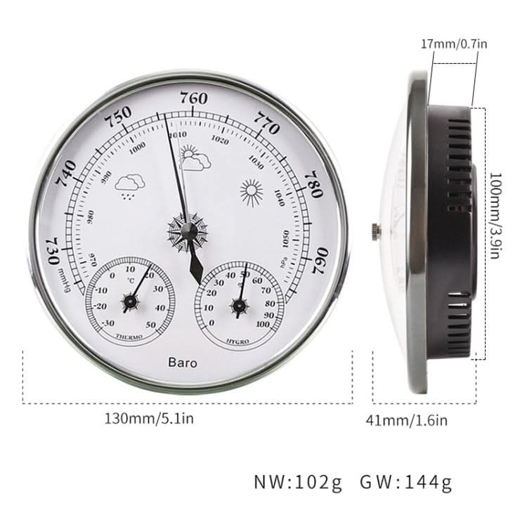 THB9392 Wall Hanging Household Weather Station Barometer Thermometer Hygrometer Reluova