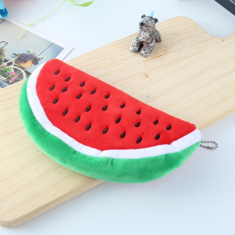 Cute Watermelon Shape Plush Pencil Bag My Store