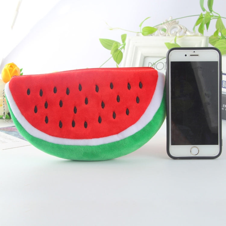 Cute Watermelon Shape Plush Pencil Bag My Store