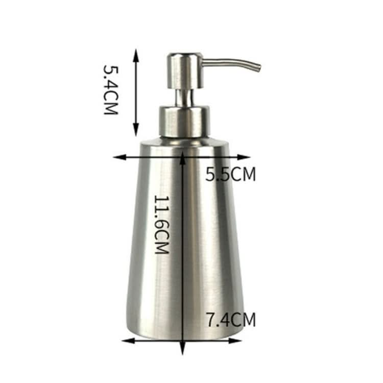 Stainless Steel Dishwashing Liquid Bottle Hand Sanitizer Bottle Manual Soap Dispenser