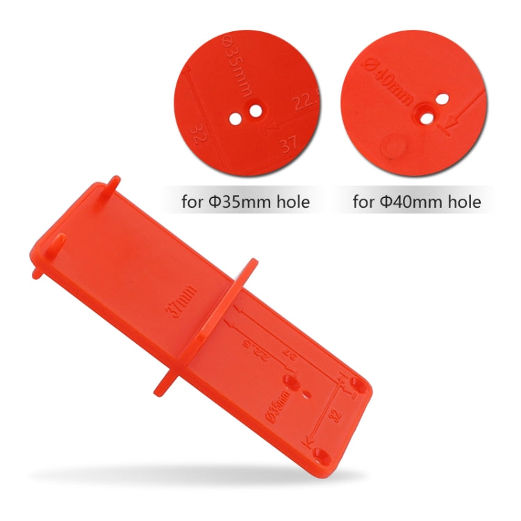 35 / 40mm Hinge Opening Positioner Hinge Template Drilling Positioning Plate