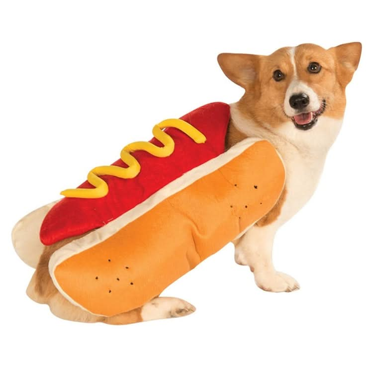 Hot Dog Style Pet Dog Cat Halloween Party Costume Clothes - Reluova