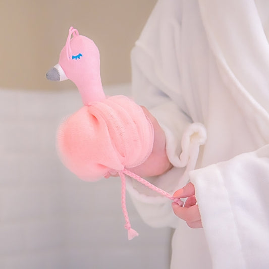 Flamingo Bubble Ball Bath Flower Towel Reluova