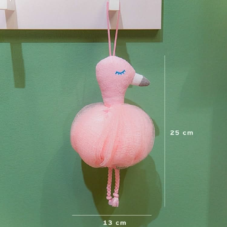 Flamingo Bubble Ball Bath Flower Towel Reluova