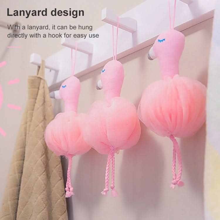 Flamingo Bubble Ball Bath Flower Towel