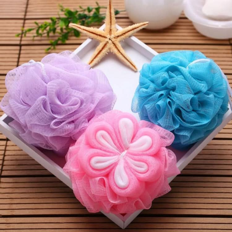 2 PCS Floral Bath Ball Bath Flower, Random Color Delivery-Reluova