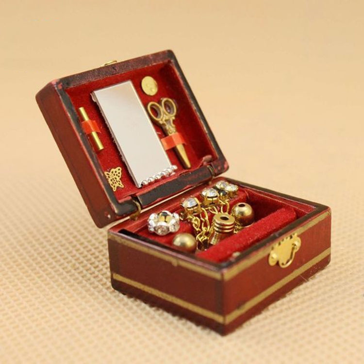 Doll House Mini Vintage Jewelry Box Accessories Children's Educational Toys