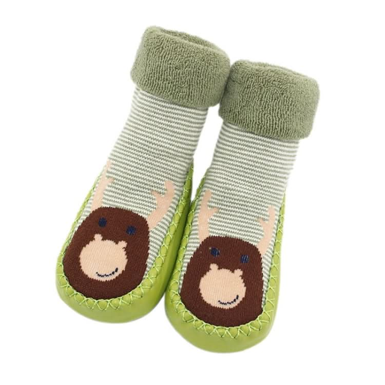 Autumn And Winter Thickened Terry Baby Shoes And Socks Children's Non-slip Soft Bottom Floor Socks Reluova