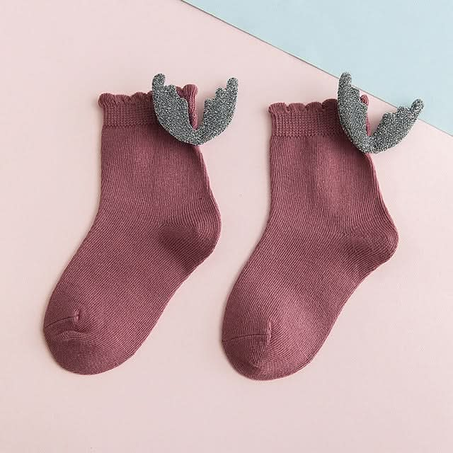 Girls Fashion Personality Wings Socks Baby Cotton Socks Reluova