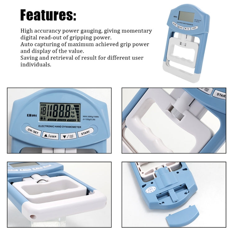 EH101 Electronic Arm Strength Dynamometer Suitable for Sports Training Reluova