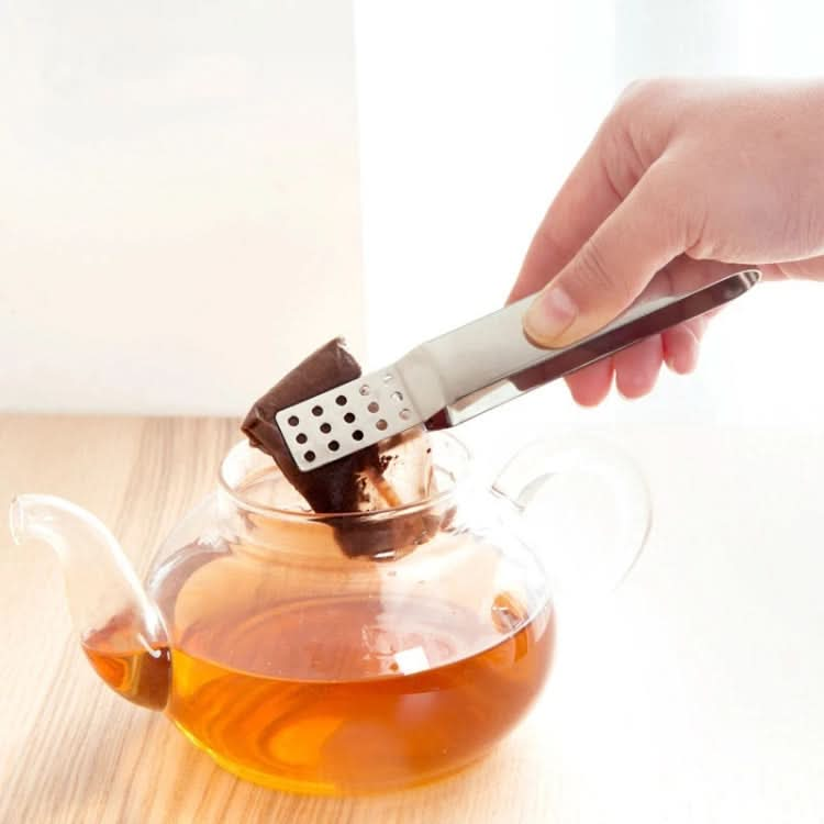 2 PCS Stainless Steel Tea Bag Clip Resistant Teabag Squeezer-Reluova