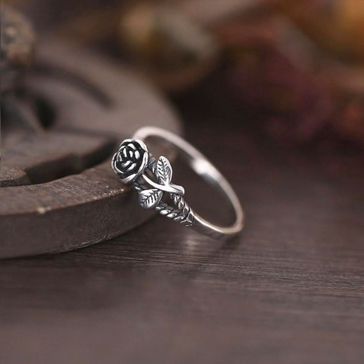 Women Vintage Rose Simple Engagement Ring Jewelry Fashion Jewelry