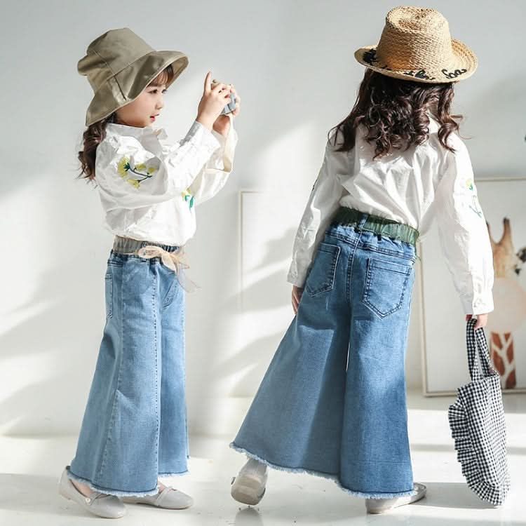 Retro Autumn Clothes Flare Pants Jeans Wide Leg Pants for Girls Reluova