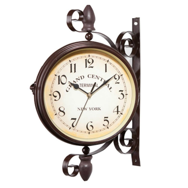 Classic Creative Cafe Decoration Bar Double-sided Wall Clock