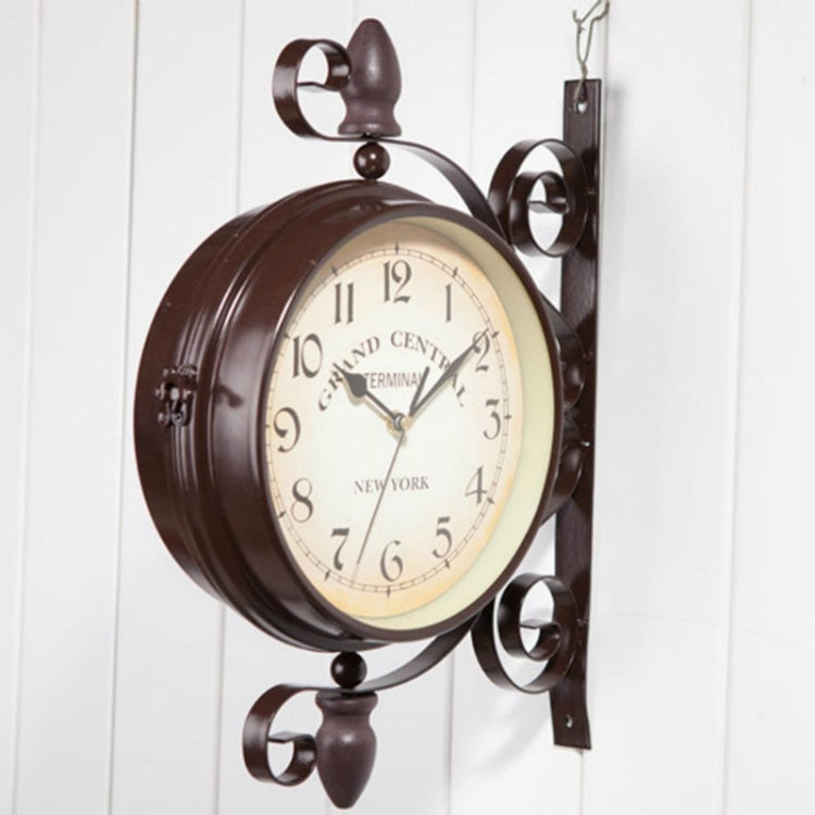 Classic Creative Cafe Decoration Bar Double-sided Wall Clock My Store