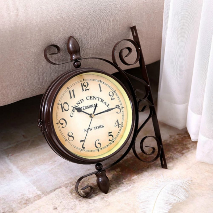 Classic Creative Cafe Decoration Bar Double-sided Wall Clock