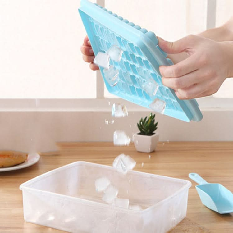 Creative 33 Grid DIY Ice Cube Box Plastic Homemade Ice Cube Mould with Cover & Shovel - Reluova