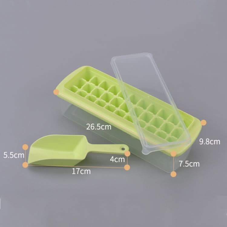 Creative 33 Grid DIY Ice Cube Box Plastic Homemade Ice Cube Mould with Cover & Shovel - Reluova