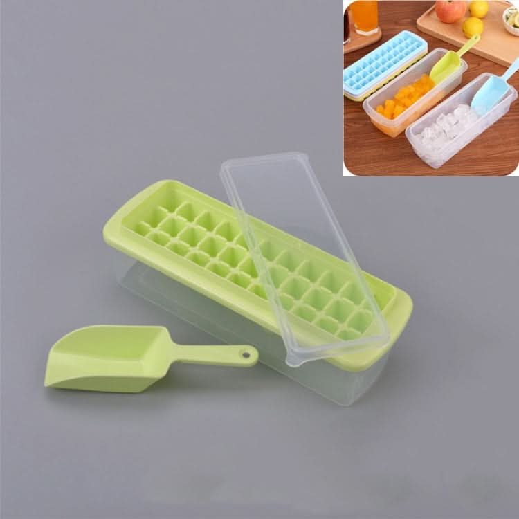 Creative 33 Grid DIY Ice Cube Box Plastic Homemade Ice Cube Mould with Cover & Shovel - Reluova