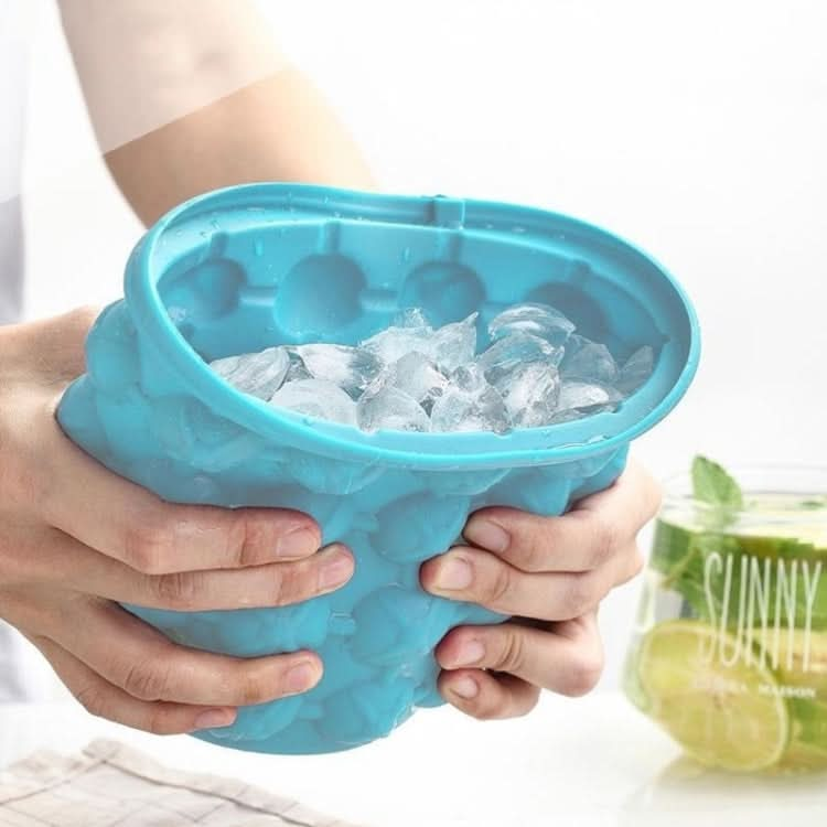 Outdoor Round Ice Bucket Bar with Lid Double Champagne Red Wine Beer Barrel - Reluova