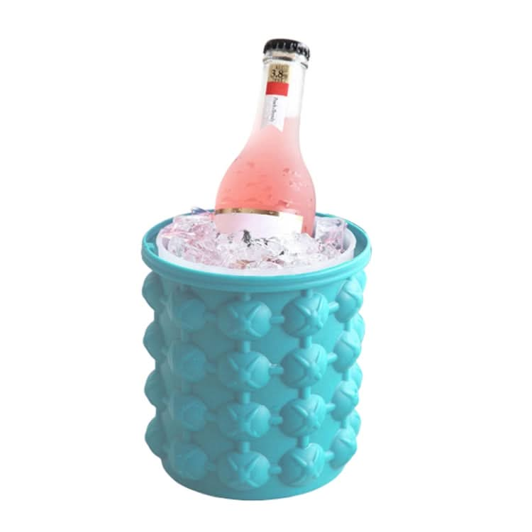 Outdoor Round Ice Bucket Bar with Lid Double Champagne Red Wine Beer Barrel - Reluova