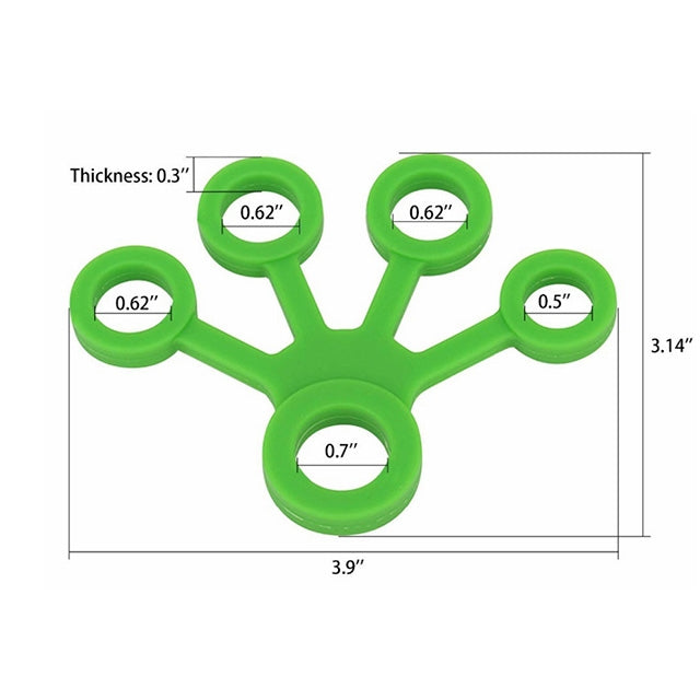 Finger Trainer Silicone Finger Tensioner Five Finger Tension Ring Reluova