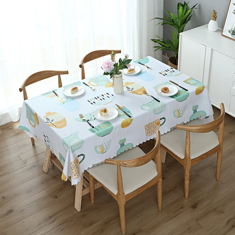 Printinging Coffee Dining Table Cloth PVC Waterproof Oilproof Anti-scalding Tablecloth My Store