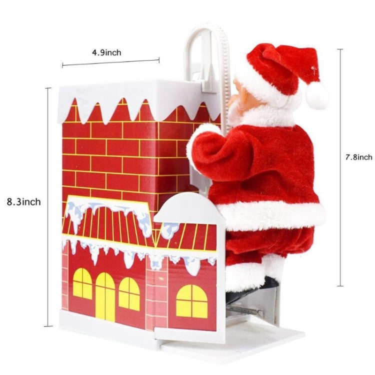 Climbing Wall Climbing Chimney Santa Doll with Music Electric Toy Christmas Gifts