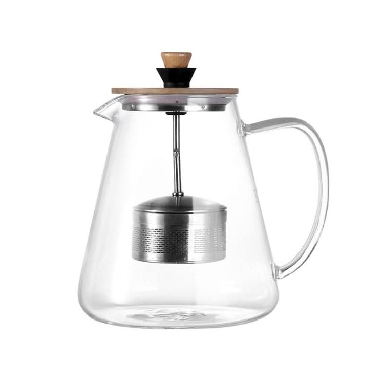 Stainless Steel Infuser Teapot Clear Borosilica Glass Filter Heat Resistant Coffee Puer Tea Pot Heated Container Boiling Kettle Reluova