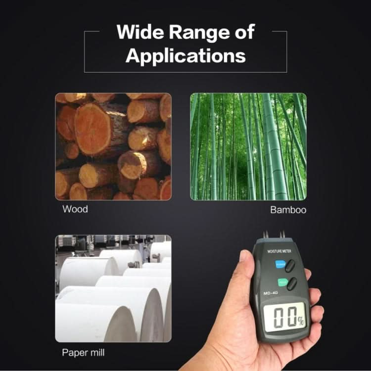 MD-4G 4 Pins Wood Moisture Meter Digital LCD Soil Grain Moisture Meters My Store