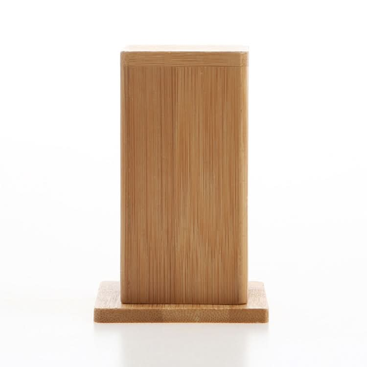 2 PCS Natural Bamboo Toothpick Box Square Restaurant Hotel Toothpick Can with Lid-Reluova