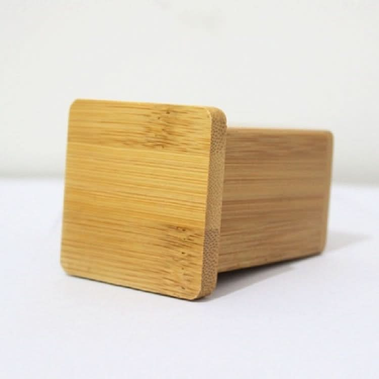 2 PCS Natural Bamboo Toothpick Box Square Restaurant Hotel Toothpick Can with Lid-Reluova